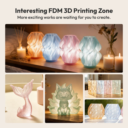 PLA Crystal-Transparent Gradient Variety Pack (4x200g)