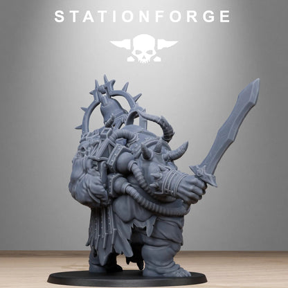 Corrupted Lord of the Filth by Station Forge 28/32mm Scale Miniature, 73mm tall, Great Unclean One Proxy