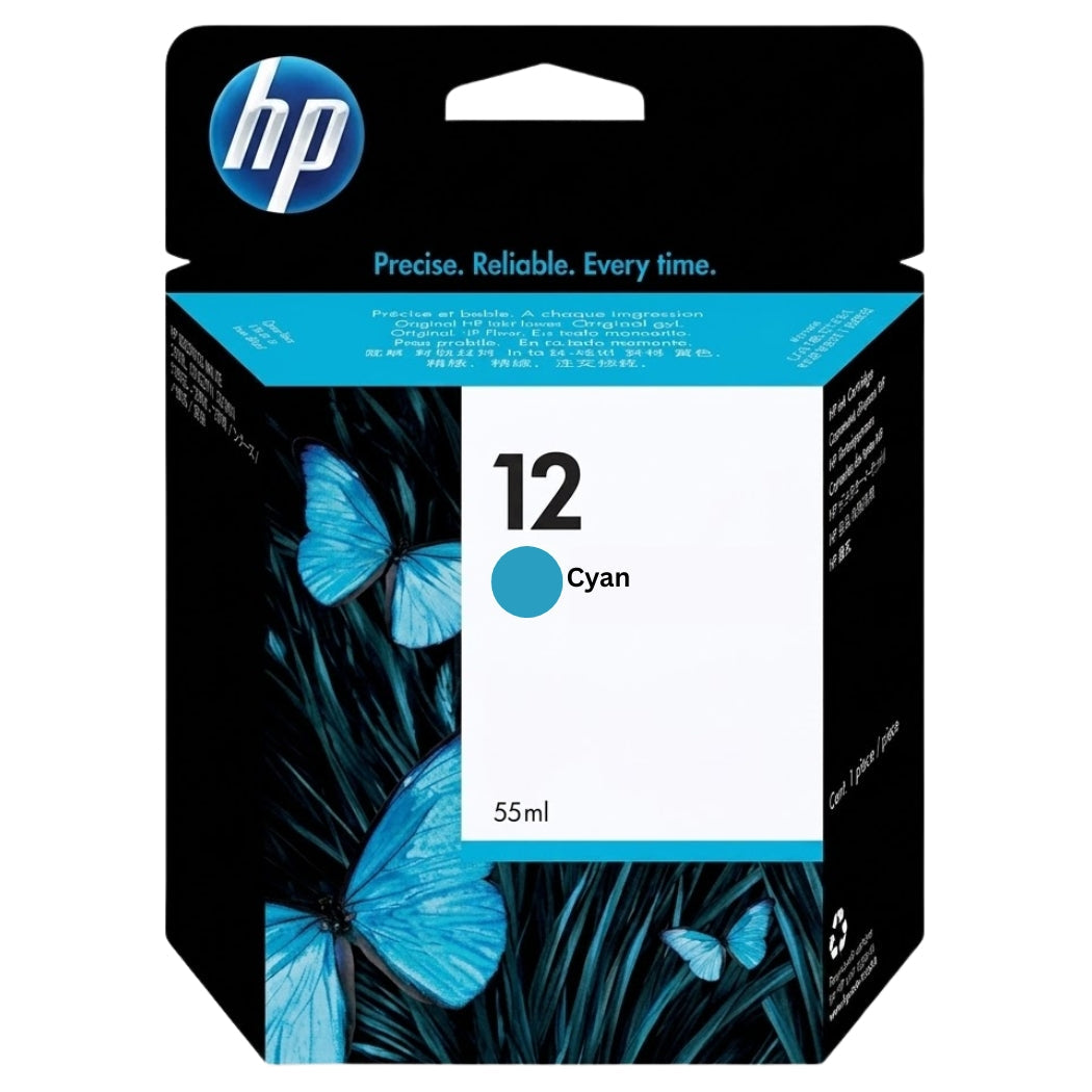 New, Pre-Owned - HP 12 (C4804A) Cyan Ink Cartridge