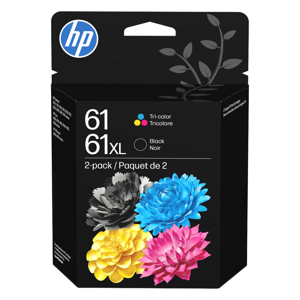 New, Pre-Owned - HP 61XL Black and Color Ink Cartridge