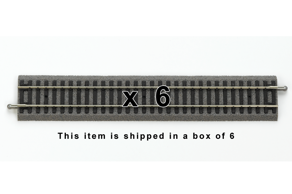Piko 55400 HO Scale Roadbed Straight Track 239mm, Box of 6