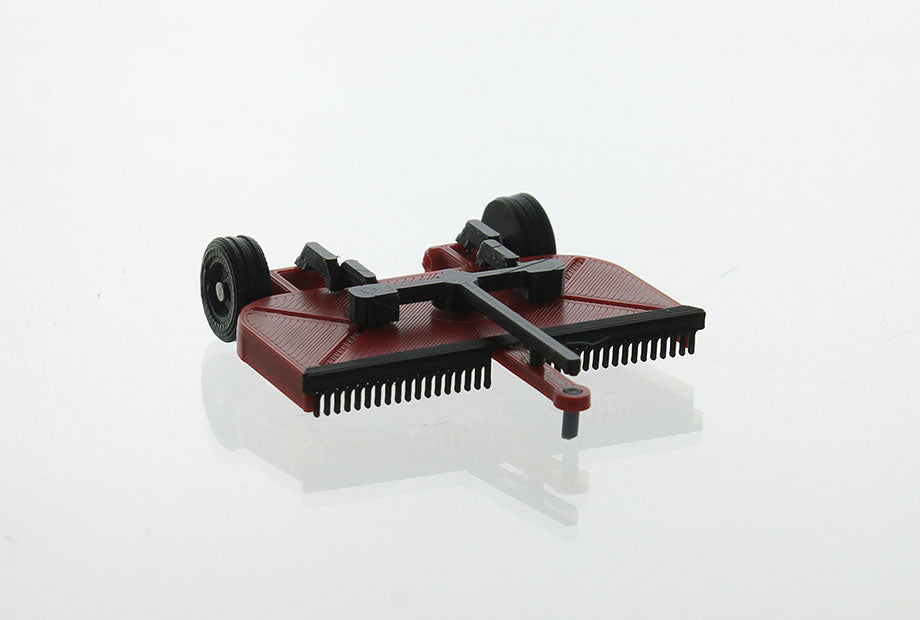 3D To Scale 64-356-R 1/64 Pull-Type Brush Cutter, Red