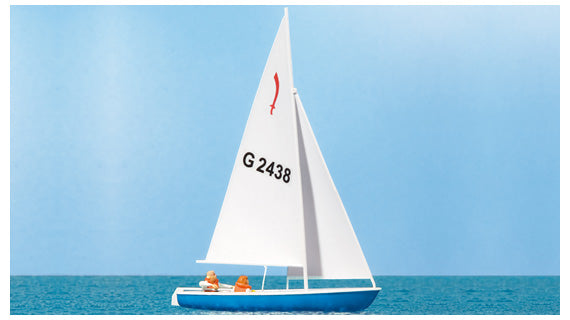 Preiser 10679 HO Scale Korsar Sailboat w/Sailors Set