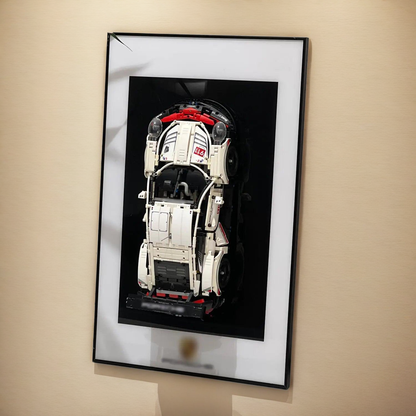 iLuane Display Wallboard for Lego Technic Porsche 911 RSR Race Car 42096 Adult Collectibles Lego Car Wall Mount for Building Blocks Great for Lego Lovers (No Car Included)
