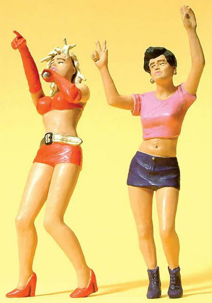 Preiser 45147 G Scale Sports & Recreation Pop Star w/Fan pkg(2)