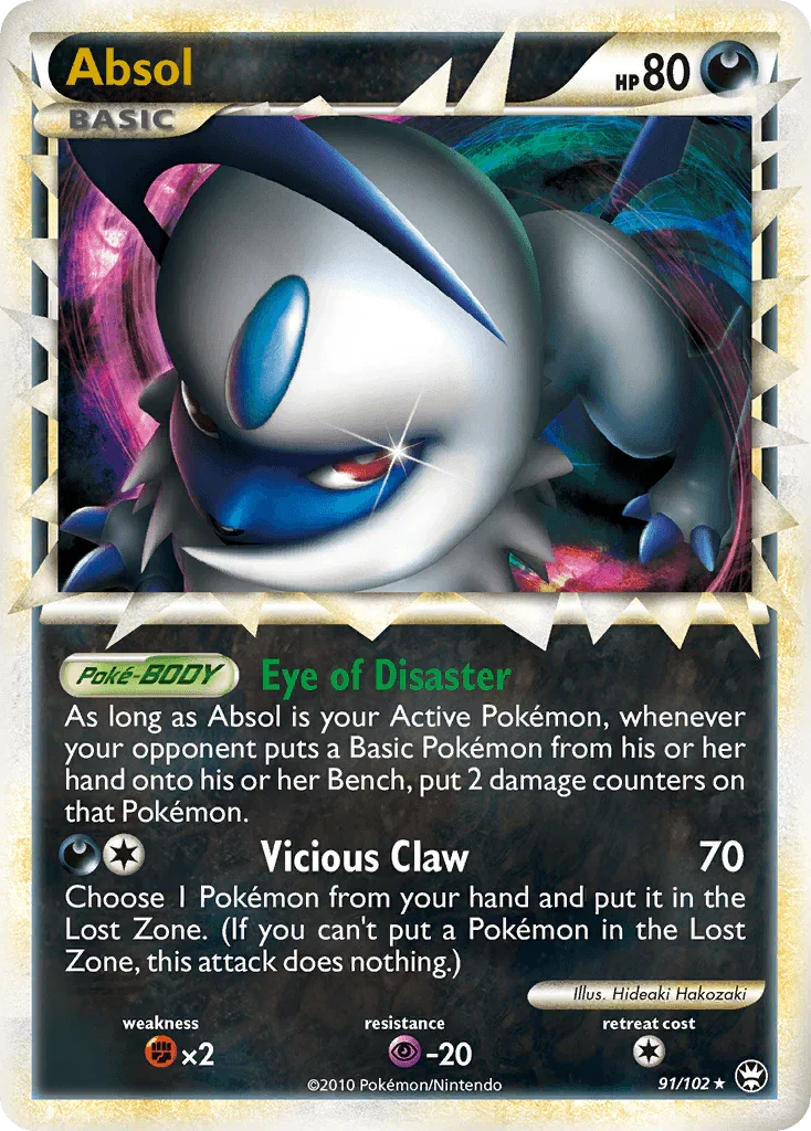 Absol (91/102) [HeartGold & SoulSilver: Triumphant]