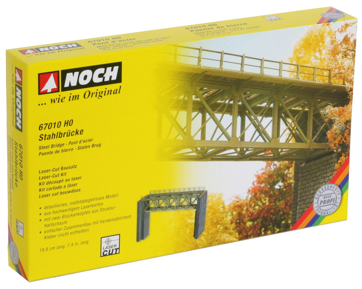 Noch 67010 HO Scale Laser-Cut Steel Bridge Kit