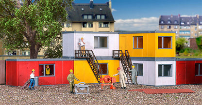 Kibri 38627 1/87 Construction Site Container Offices Kit, 6 pcs