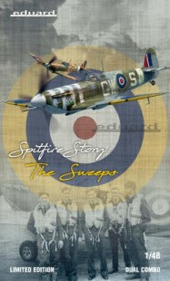 Eduard 11153 1/48 WWII Spitfire Mk V British Fighter Dual Combo (Ltd Edition Pla