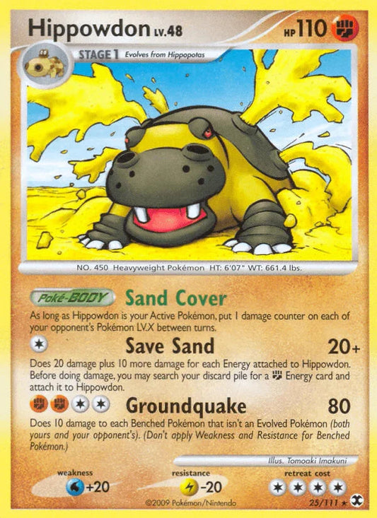Hippowdon (25/111) [Platinum: Rising Rivals]