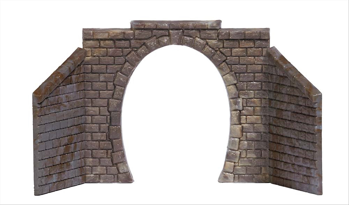Busch 8197 N Scale Cut Stone Single-Track Tunnel Portal