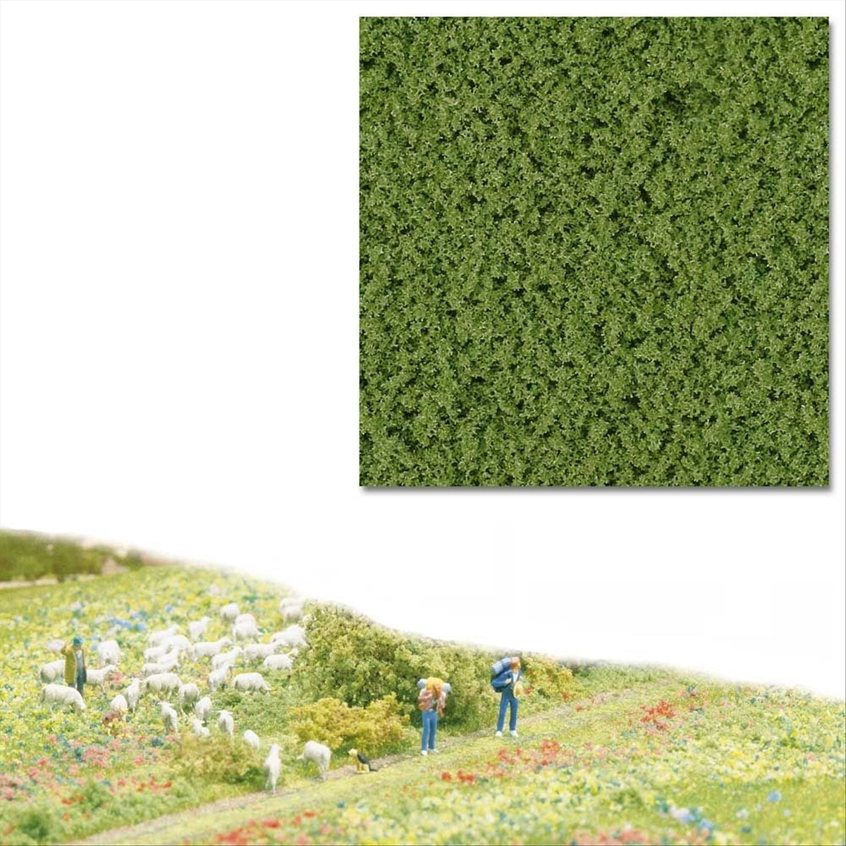 Busch 7332 All Scale Foliage Flocking, Medium Green 500ml