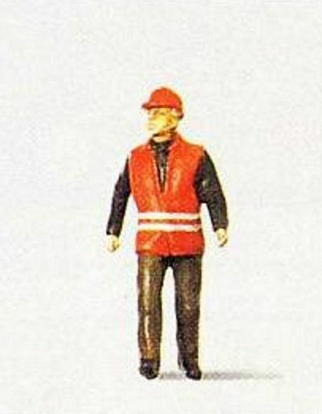 Preiser 28008 HO Scale Individual Figure - Railway Personel Modern