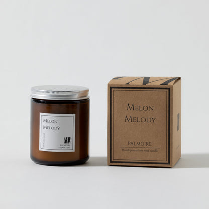 Melon Melody Soy Wax Candle by PALMOIRE