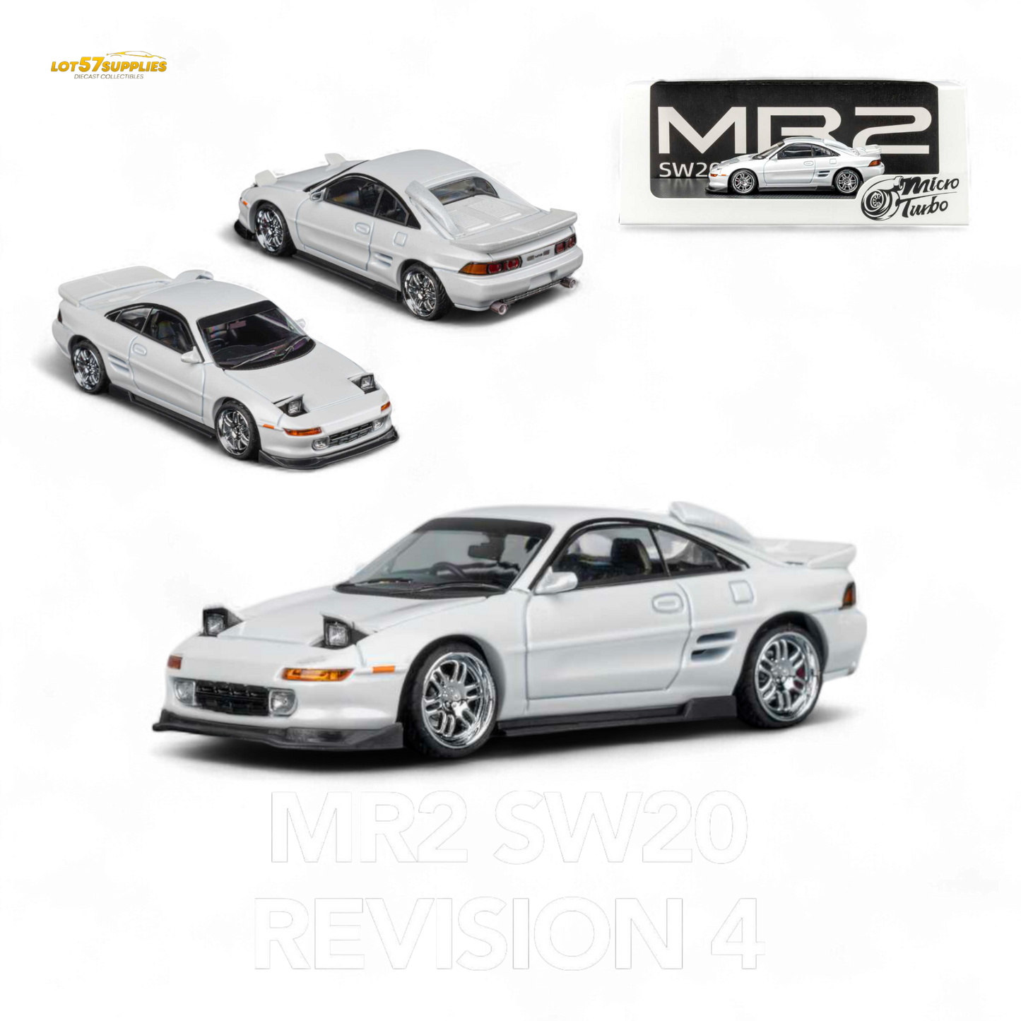 Microturbo Toyota MR-2 SW20 Revision 4 V2 – White 1:64