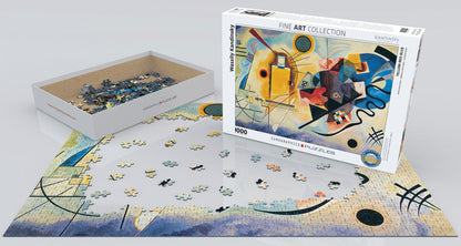 Puzzle: Fine Art Masterpieces - Yellow Red Blue by Wassily Kandinsky