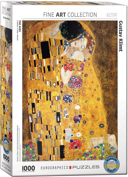Puzzle: Fine Art Masterpieces - The Kiss by Gustav Klimt