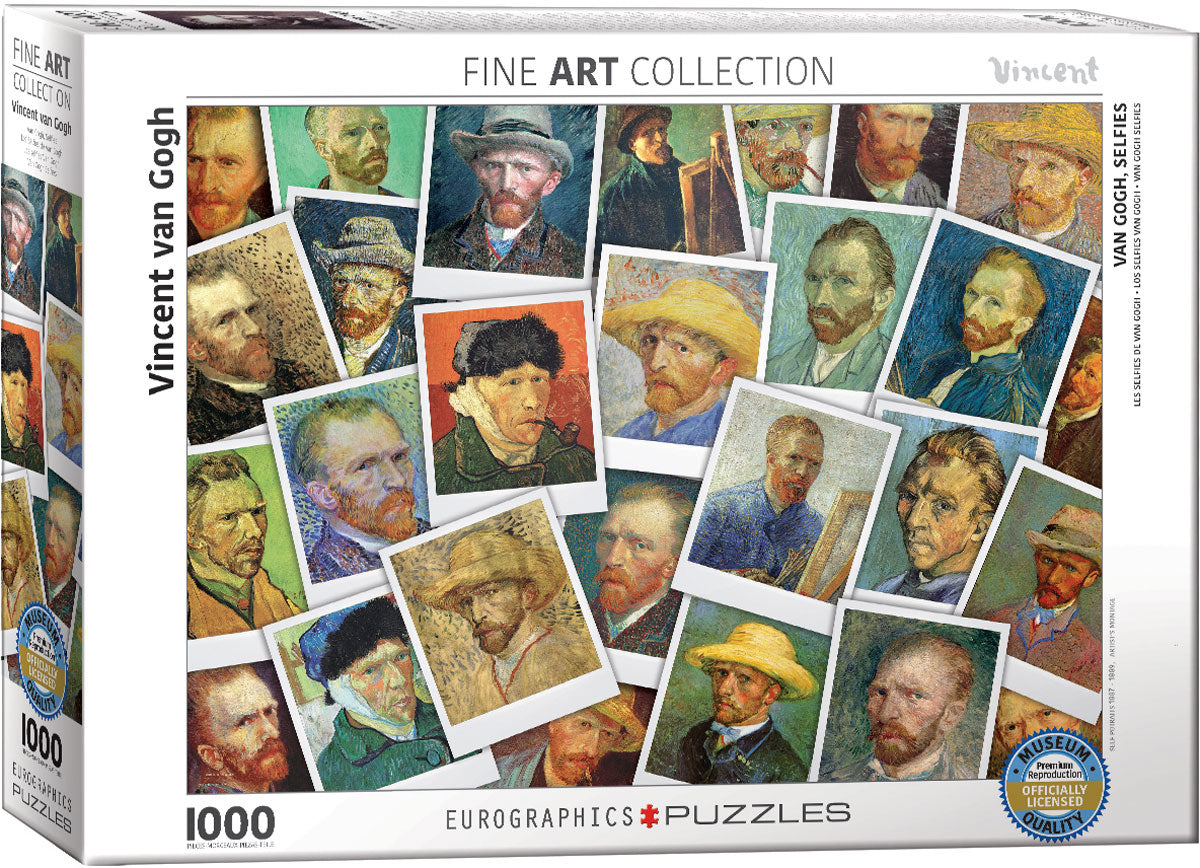 Puzzle: Fine Art Masterpieces - Van Gogh Selfies by Vincent van Gogh