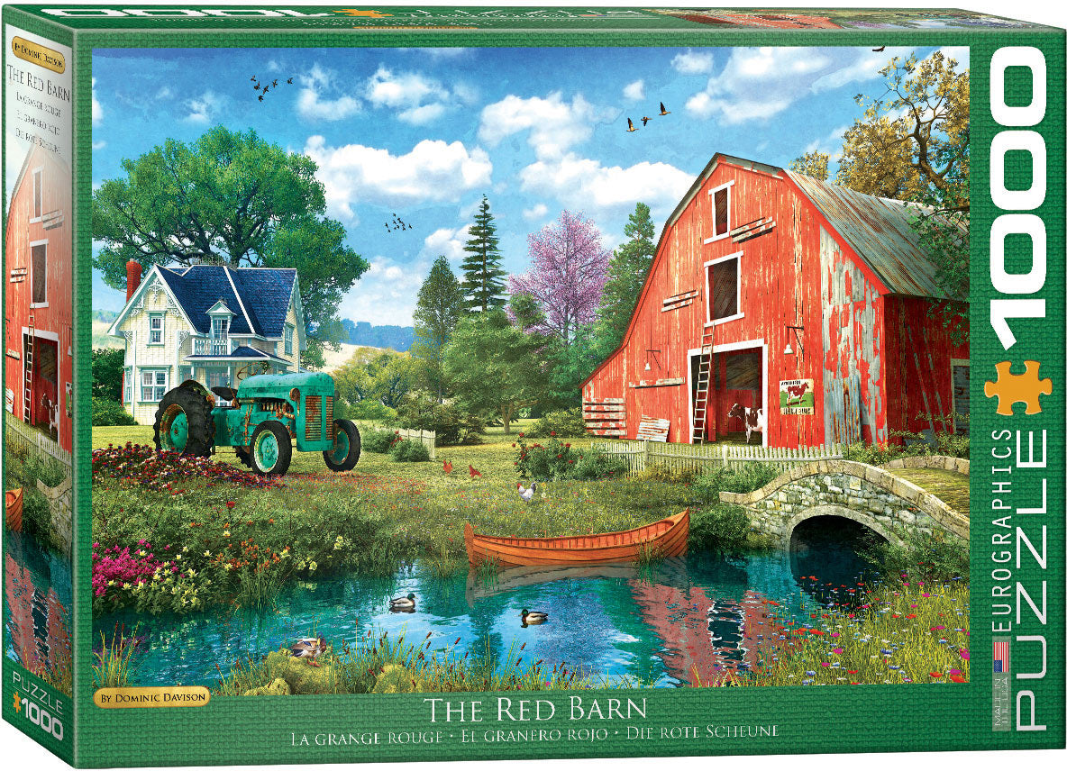 Puzzle: Artist Series - The Red Barn by Dominic Davison