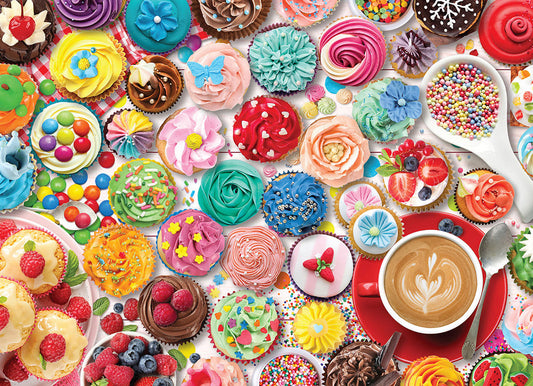 Puzzle: Sweet Rainbow & Party - Cupcake Party