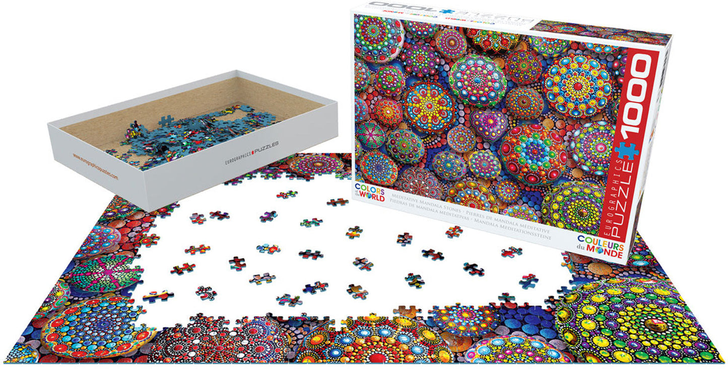 Puzzle: Colors of the World - Meditative Mandala Stones