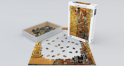 Puzzle: Fine Art Masterpieces - The Fulfillment (Detail) by Gustav Klimt
