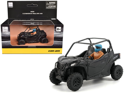 Can-Am Maverick Trail DPS 1000 Matt Black with Driver Figure 1/32 Diecast Model by BRP Models  free shipping USA
