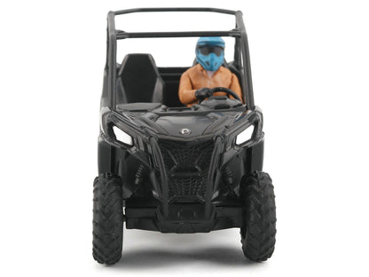 Can-Am Maverick Trail DPS 1000 Matt Black with Driver Figure 1/32 Diecast Model by BRP Models