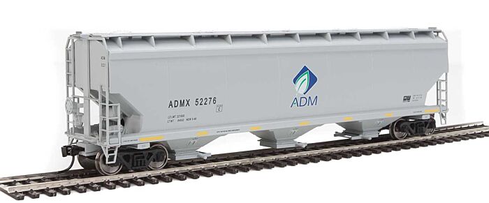 Walthers Mainline 7682 HO Scale 60' NSC 5150 3-Bay Covered Hopper - Ready to Run -- Archer-Daniels-Midland ADMX #52276