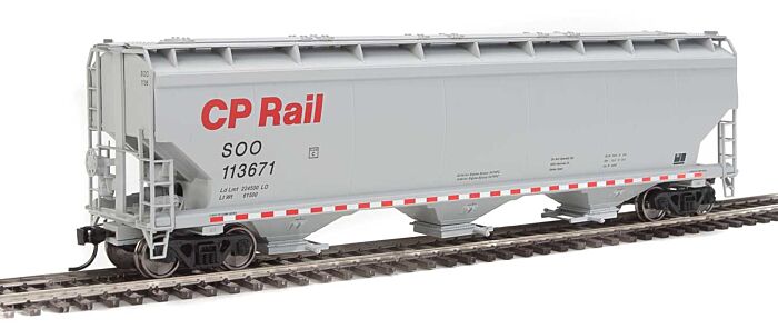 Walthers Mainline 7697 HO Scale 60' NSC 5150 3-Bay Covered Hopper - Ready to Run -- Canadian Pacific #113671 - SOO reporting marks