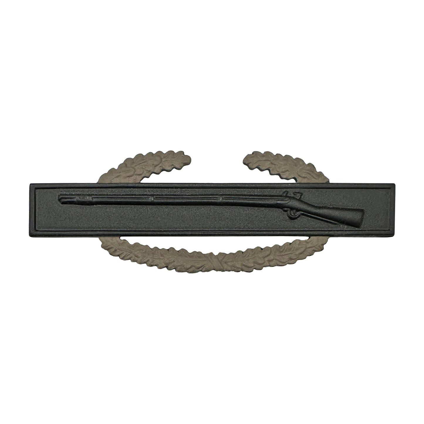Master Combat Infantry Badge 1 AWD Brown Wreath Full Size Black Metal STA-BRITE