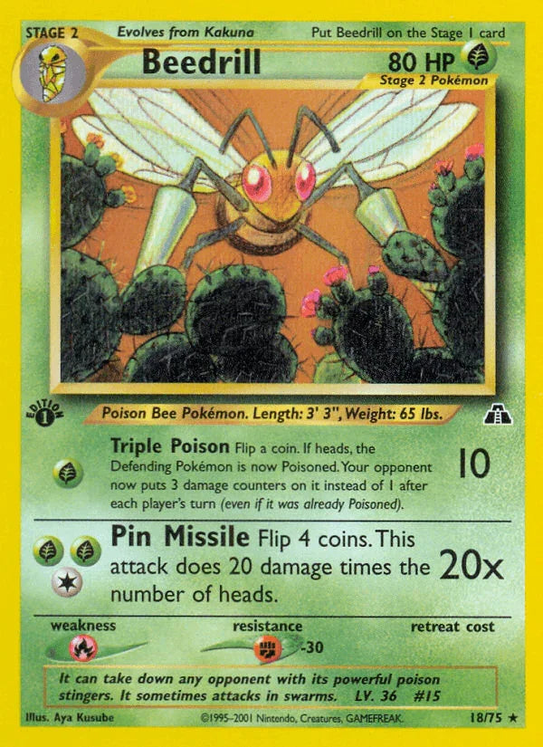 Beedrill (18/75) [Neo Discovery 1st Edition]