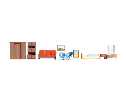 Noch 14832 HO Scale Household Furniture Set