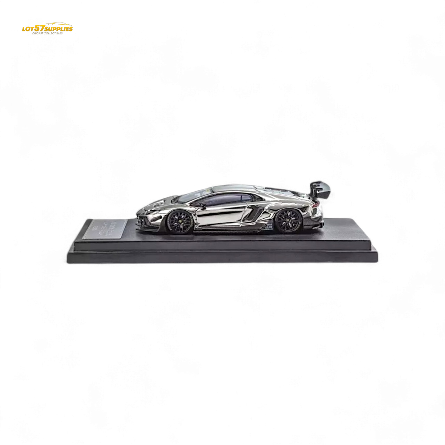 Star Model 1:64 Aventador LBWK LP700-4 Chrome Silver 1:64