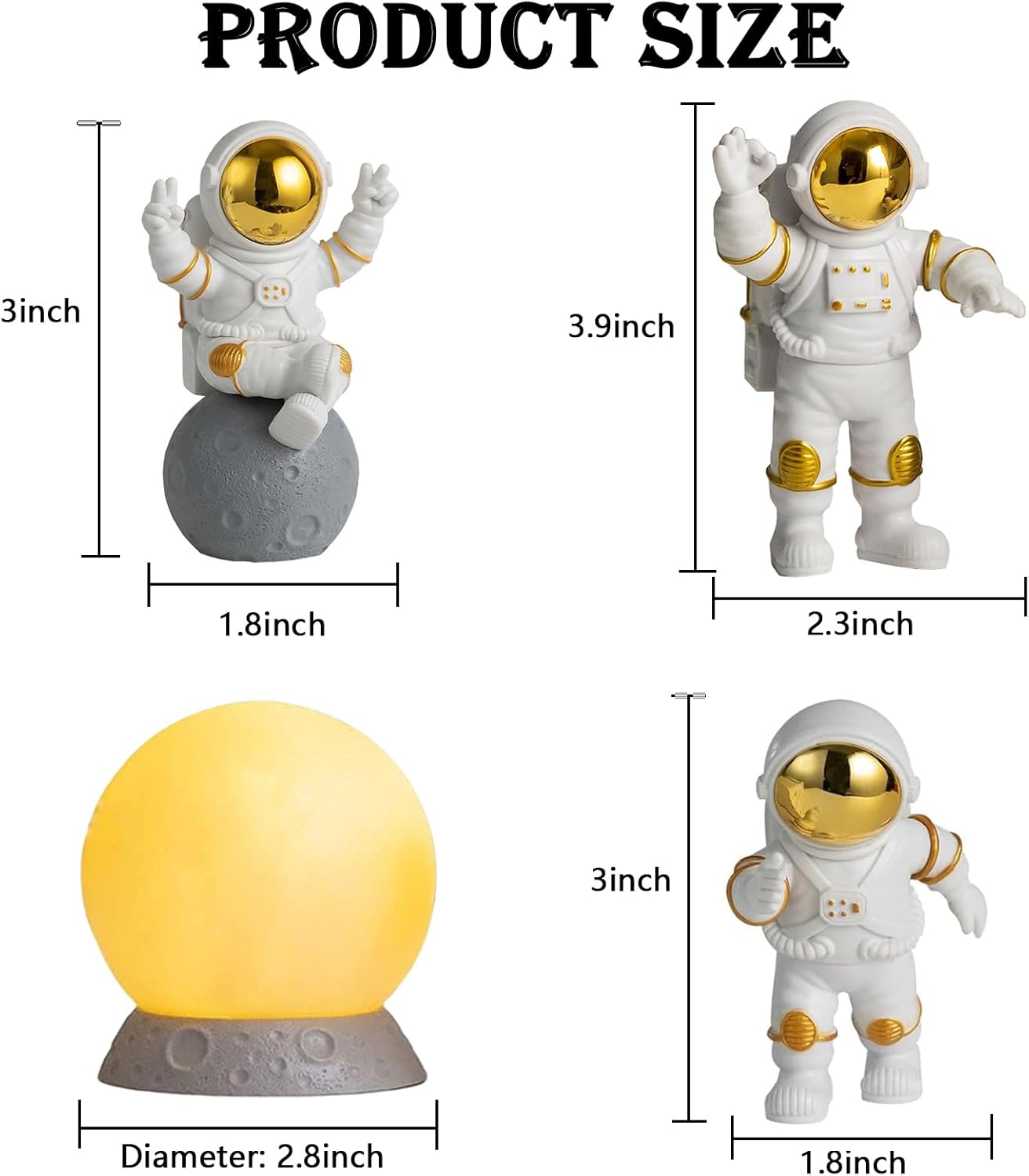 Hyperdrive 4Pcs Astronaut Figurine