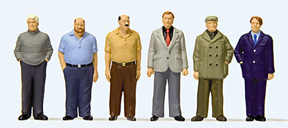 Preiser 68216 1/50 Scale Standing Men pkg(6)