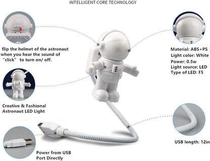 Hyperdrive Astronaut LED Flexible USB Light for Laptop