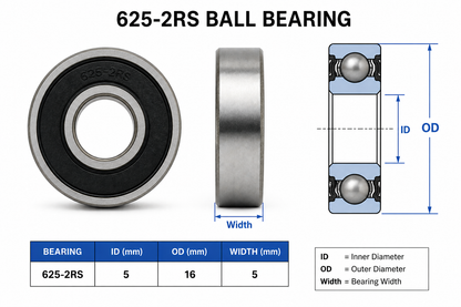 HoneyBadger Chrome Steel Bearings