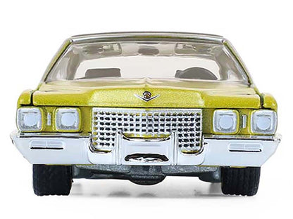 1971 Cadillac Sedan Deville Lowrider Gold Metallic with Black Top "California Lowriders" Series 7 1/64 Diecast Model Car by Greenlight