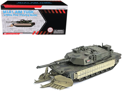 United States M1A1 AIM (Abrams Integrated Management) Tank with Mine Plow (Plowing Mode) #68 "United States Army" Olive Drab "NEO Dragon Armor" Series 1/72 Plastic Model by Dragon Models  free shipping USA