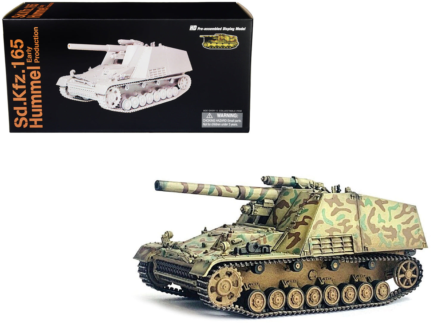 German Sd.Kfz.165 Hummel Self-Propelled Gun V1 "Early Production German Army" "NEO Dragon Armor" Series 1/72 Plastic Model by Dragon Models  free shipping USA