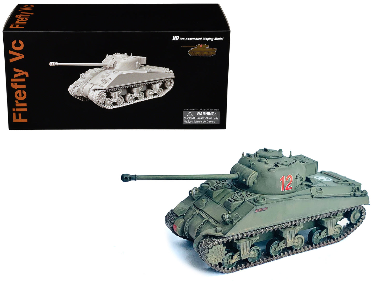 British Sherman Firefly Vc Tank #12 "3 Troop A Sqd. Northamptonshire Yeomanry France" (1944) "NEO Dragon Armor" Series 1/72 Plastic Model by Dragon Models  free shipping USA