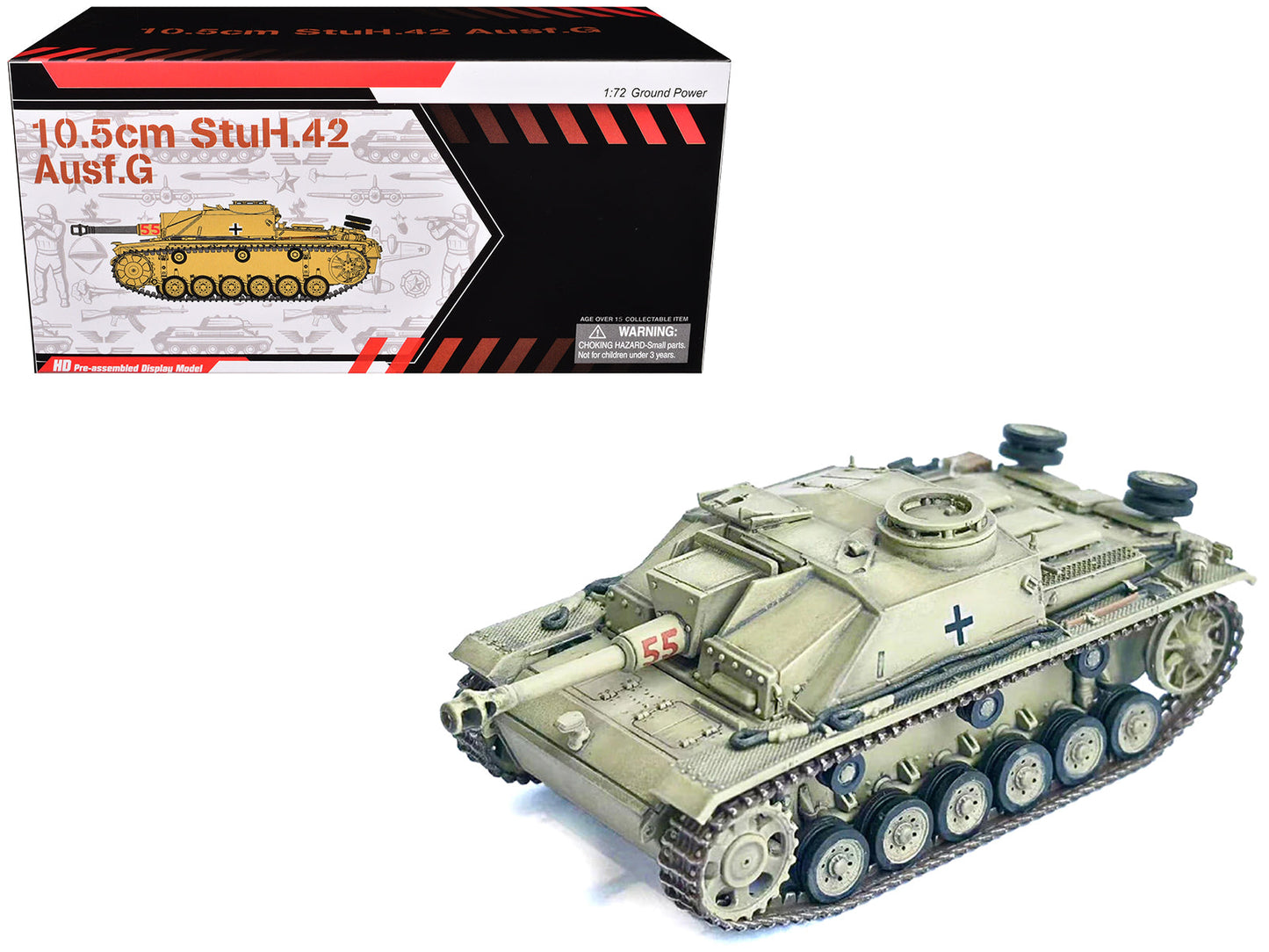 Germany 10.5cm StuH.42 Ausf. G Tank "Panzer Regiment Hermann Goring Italy" (1944) "NEO Dragon Armor" Series 1/72 Plastic Model by Dragon Models  free shipping USA