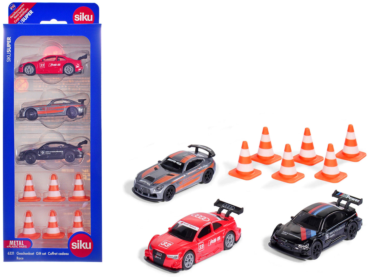 Race Cars 3 Car Set Diecast Models by Siku  free shipping USA