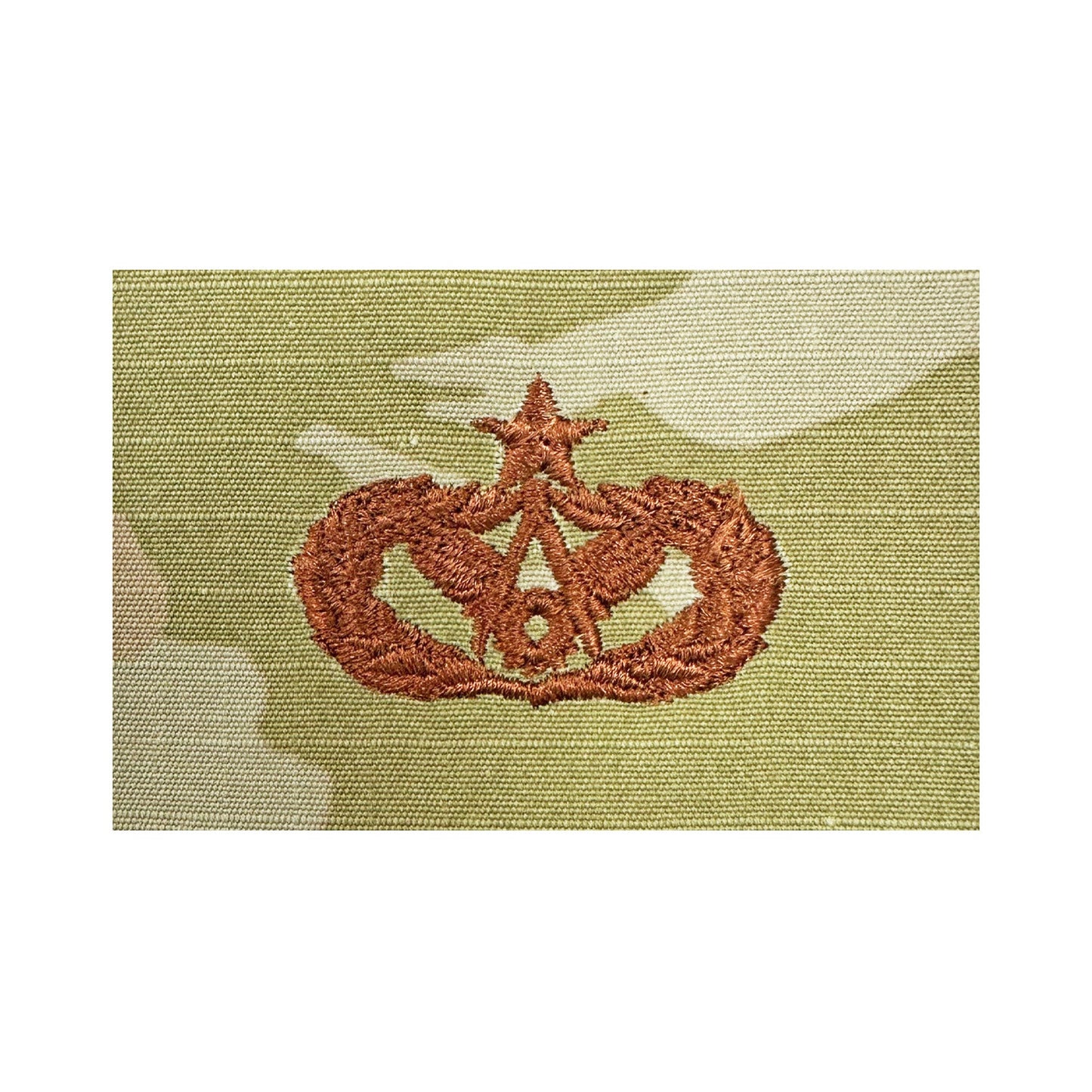 US Air Force Civil Engineer Senior Spice Brown OCP Sew-On Badge