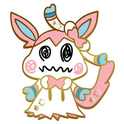 Pokemon: Mimikyu Sylveon Enamel Pin