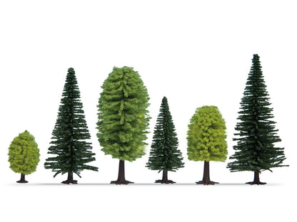 Noch 26811 HO/TT Scale Mixed Forest Trees, 5-14 cm, Pack of 25