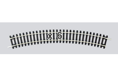 Piko 55212 HO Scale Curved Track R2/30 Degrees, Box of 6