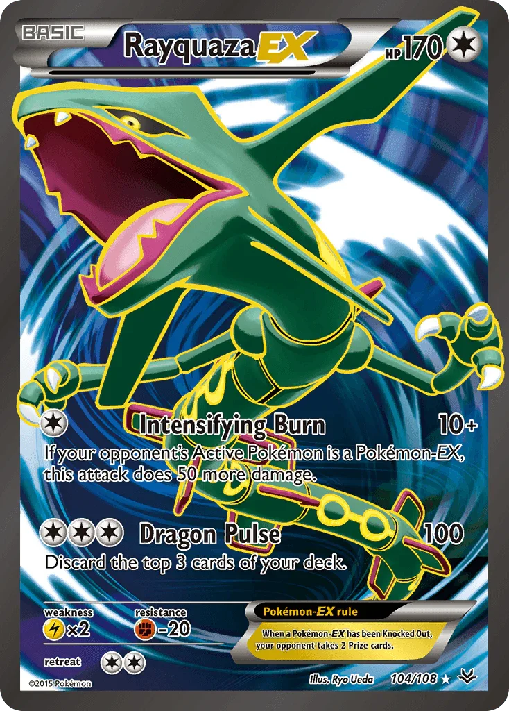 Rayquaza EX (104/108) [XY: Roaring Skies]
