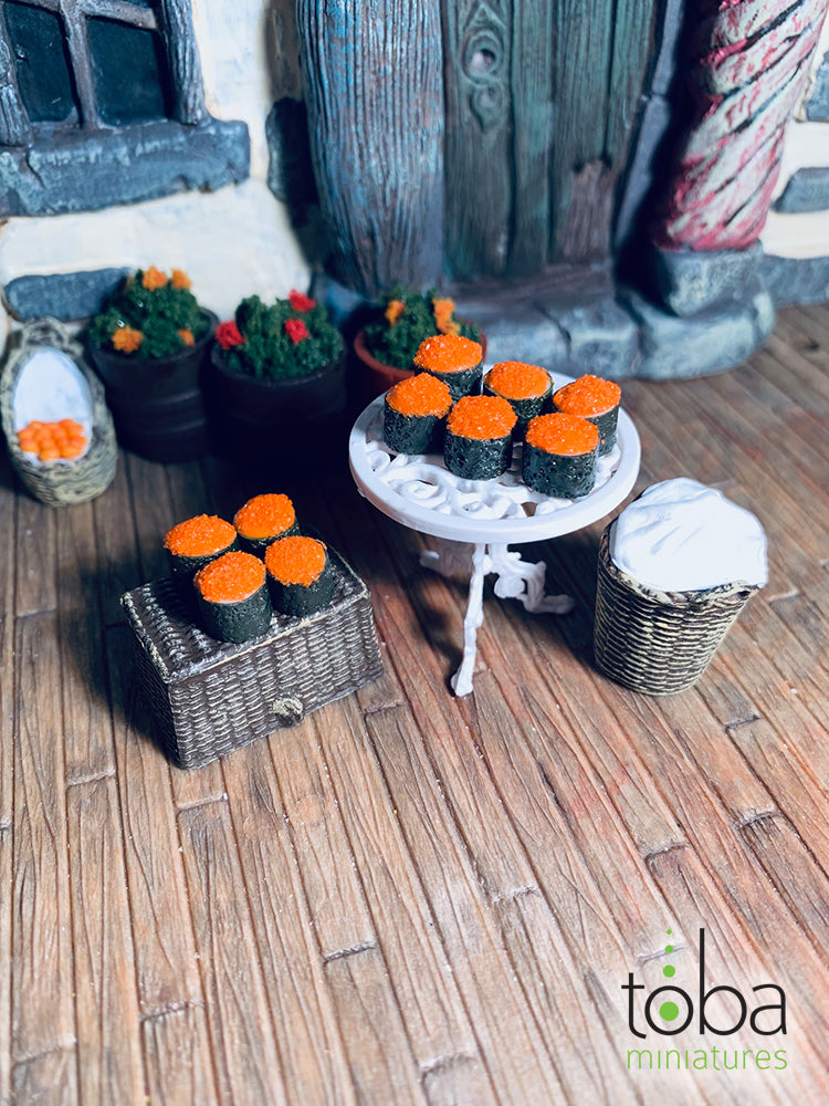 Toba Miniatures 1014 1/12 Scale Sushi (10)